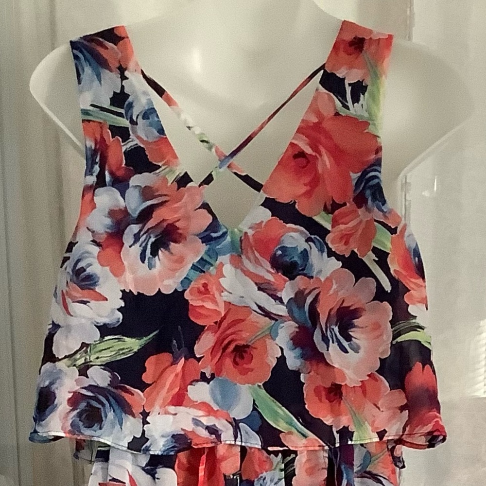 LILI ROSE FLORAL LAYERED MAXI DRESS 🌻 - Picture 4 of 7